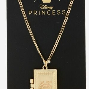 Disney Princess Gold Book Pendant Necklace